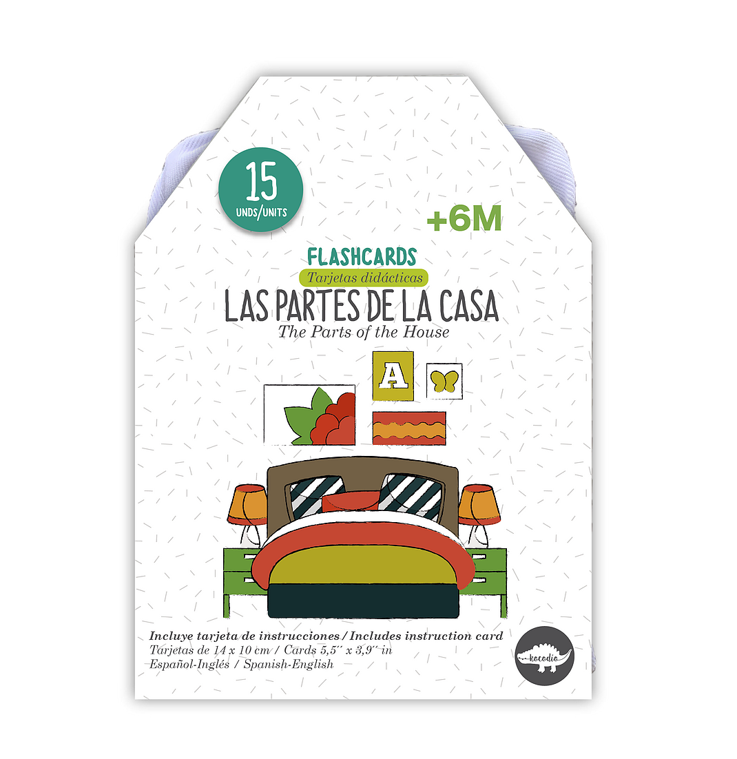 Flash Cards Kocodio Las Partes de la Casa