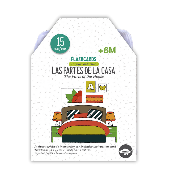 Flash Cards Kocodio Las Partes de la Casa