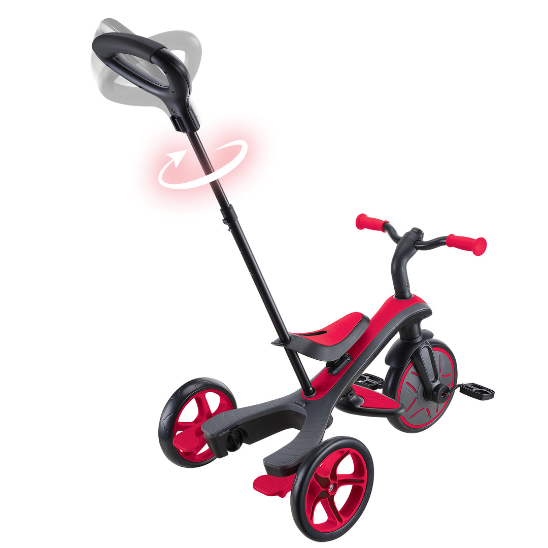 Triciclo y Bicicleta de Balance 4 En 1 Rojo Niños
