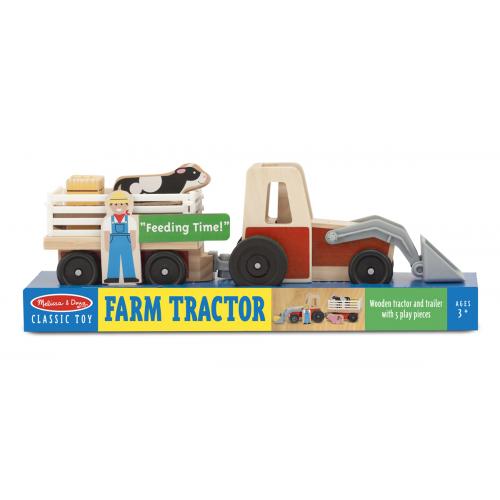 Juego de Granja y Tractor en Madera