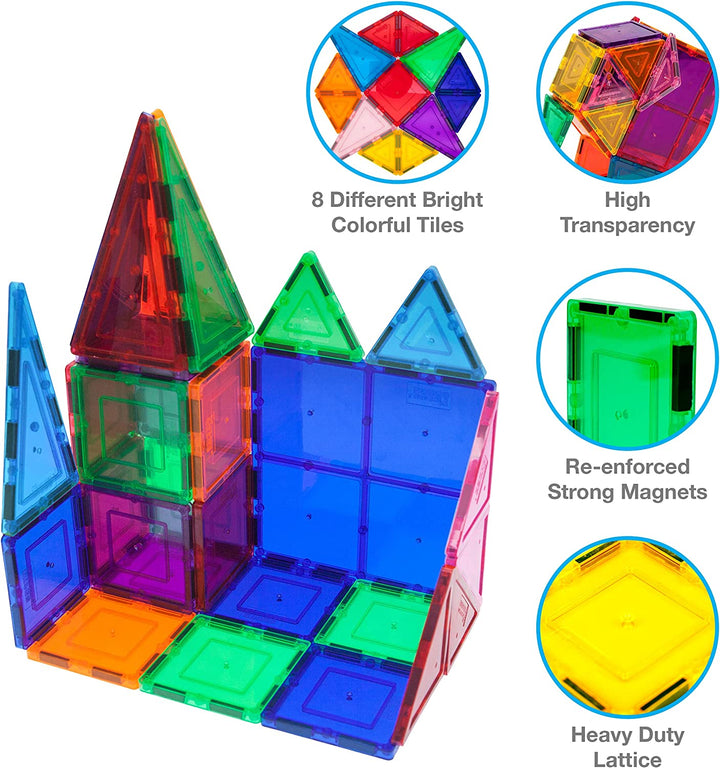 Juego De Construccion Magnetico 60 Piezas