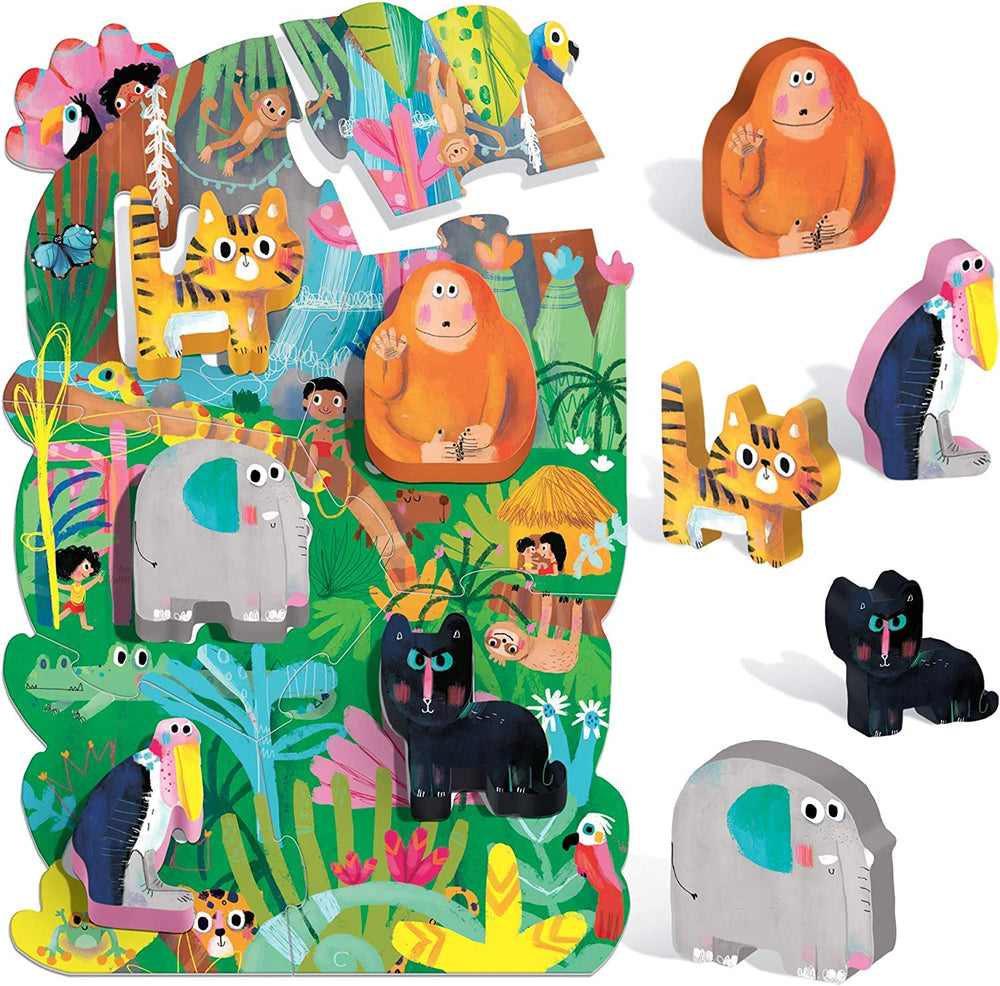 Juego Montessori Rompecabezas La Selva