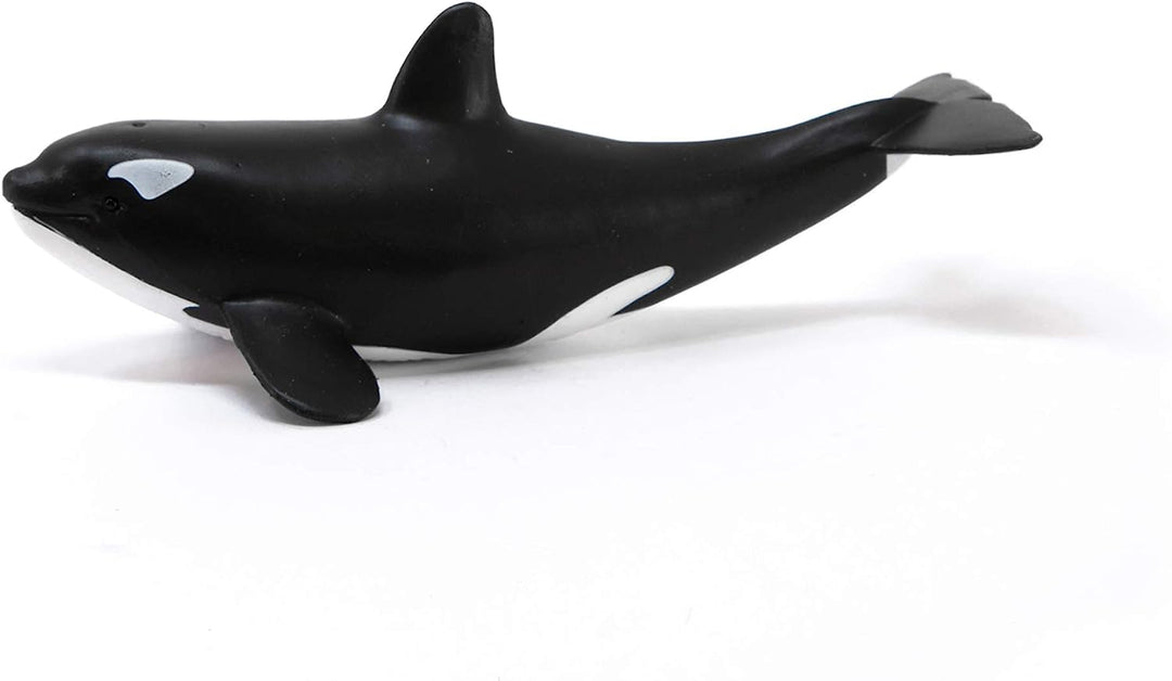 Figura Animales Cría Orca Pintado A Mano