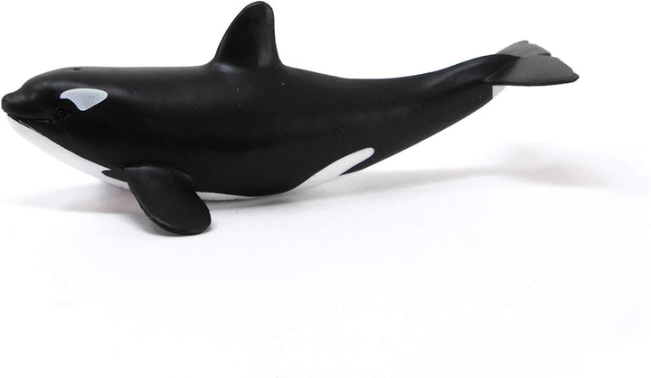 Figura Animales Cría Orca Pintado A Mano