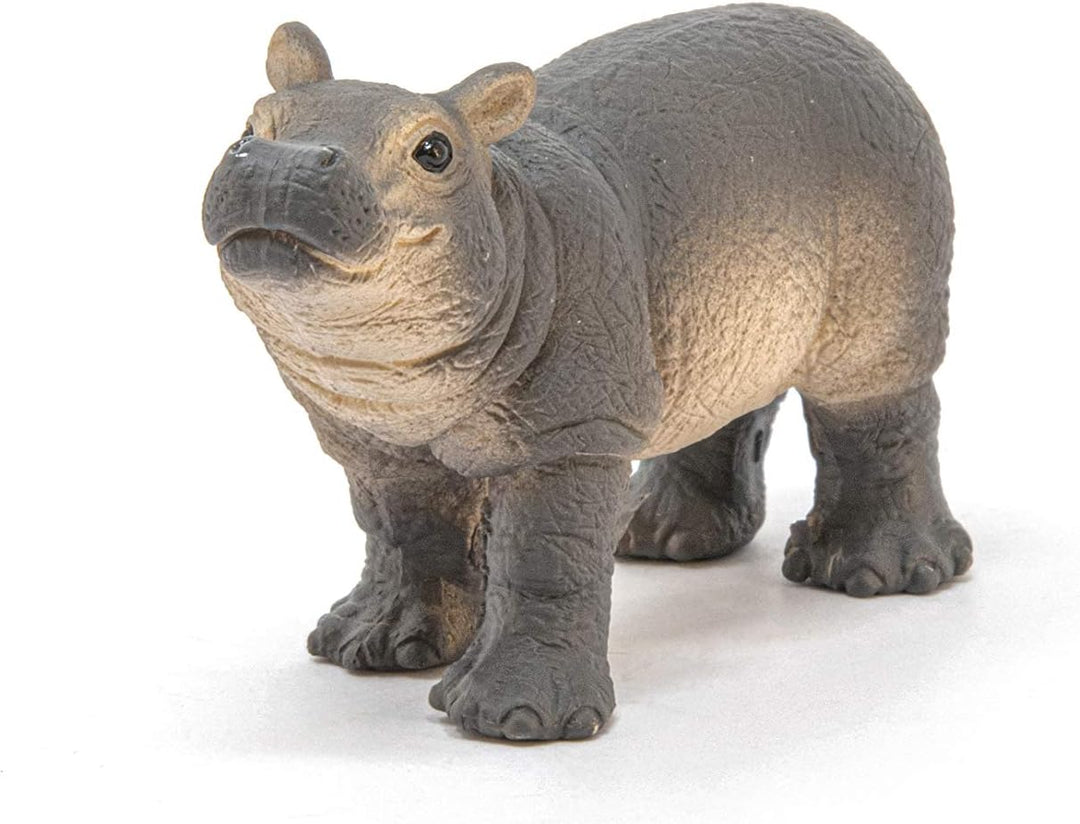 Figura Animales Hipopotamo Bebe Pintado A Mano