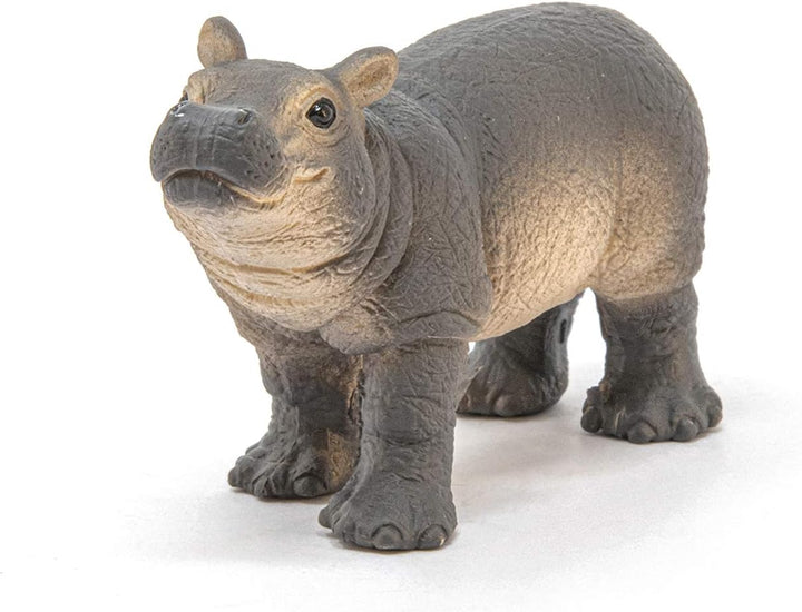 Figura Animales Hipopotamo Bebe Pintado A Mano