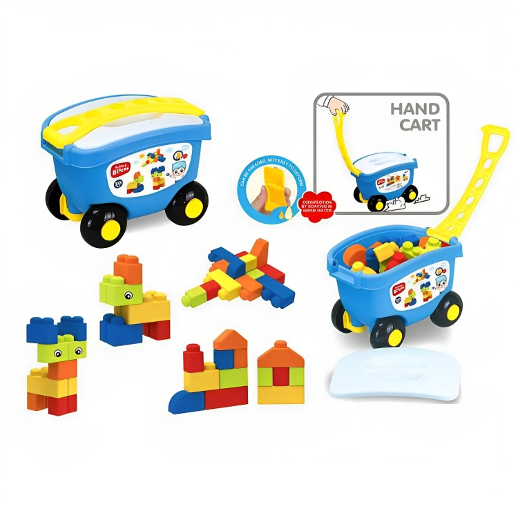 Juego Vagón Bloques Construcción 2 En 1 Niños