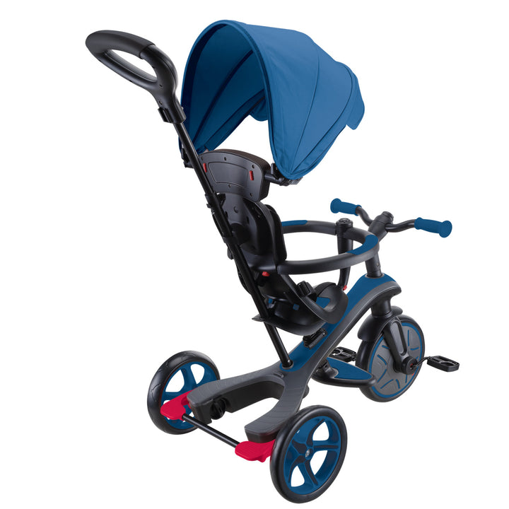 Triciclo y Bicicleta de Balance 4 En 1 Azul Ninos