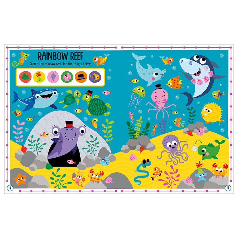 Libro De Actividades Con Stickers Animales Del Mar