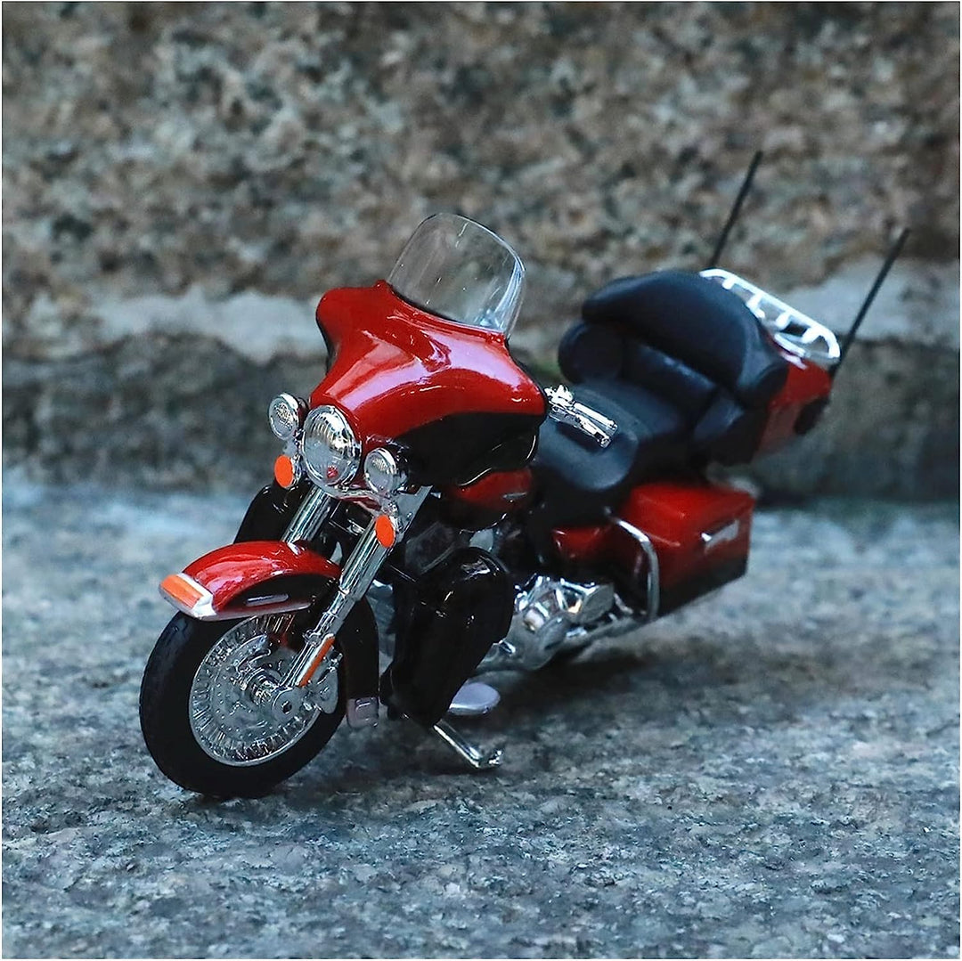 Moto A Escala 1:12 Harley Davidson Rojo Motos De Colección