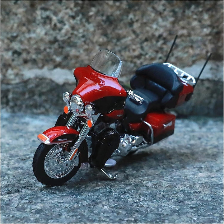 Moto A Escala 1:12 Harley Davidson Rojo Motos De Colección