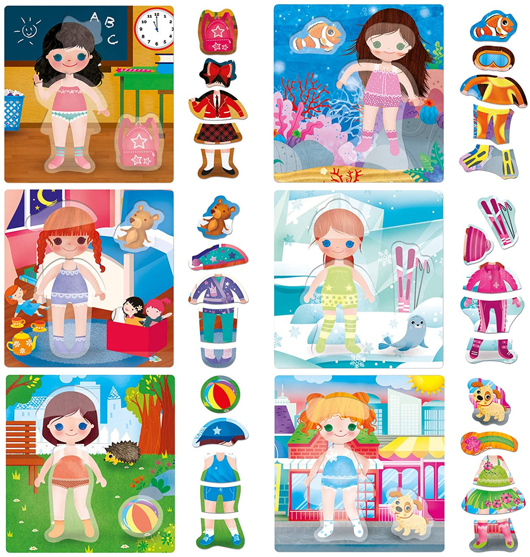 Juego Montessori Muñecas Para Vestir