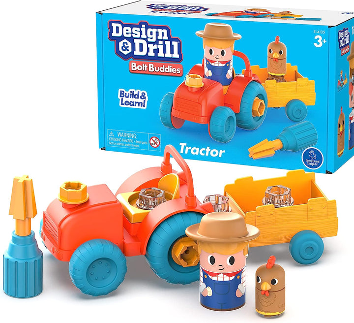 Juguete De Construcción Tractor Steam Para niños