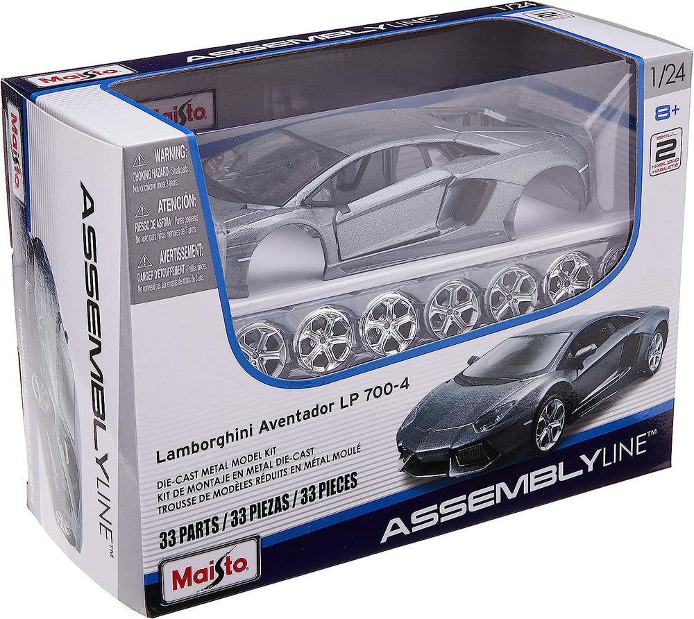 Carro A Escala 1/24 Lamborghini Aventador Lp700-4 Para Armar