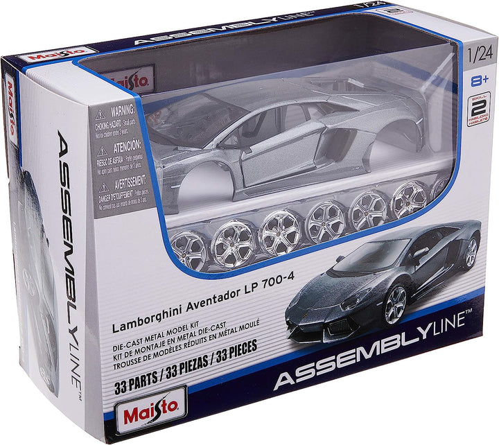 Carro A Escala 1/24 Lamborghini Aventador Lp700-4 Para Armar