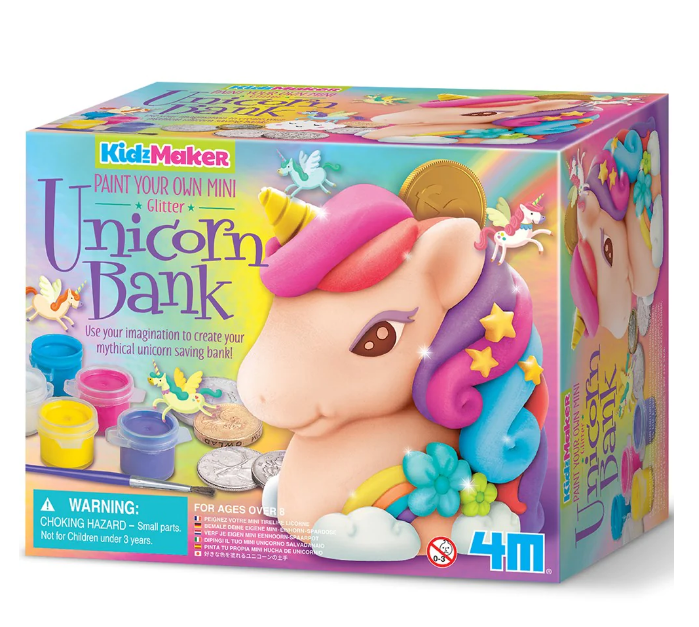 Kit De Arte Pinta Tu Alcancia De Unicornio