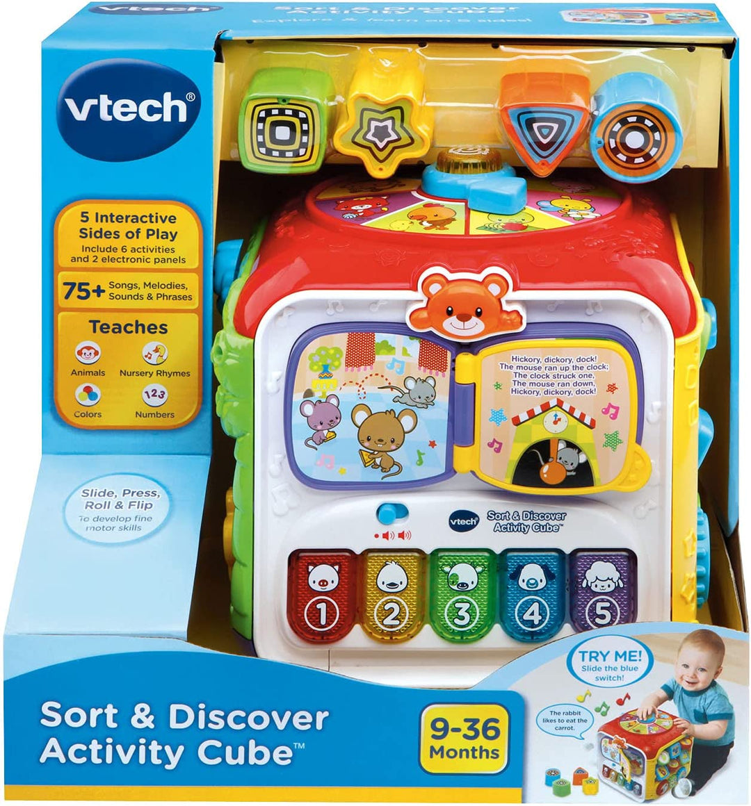 Cubo Interactivo de Aprendizaje para Bebe