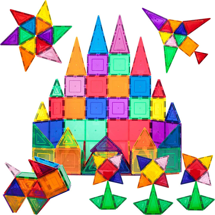Juego De Construccion Magnetico 60 Piezas