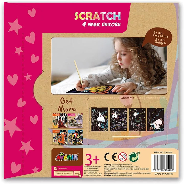 Set De Arte y Manualidades Para Raspar Unicornio