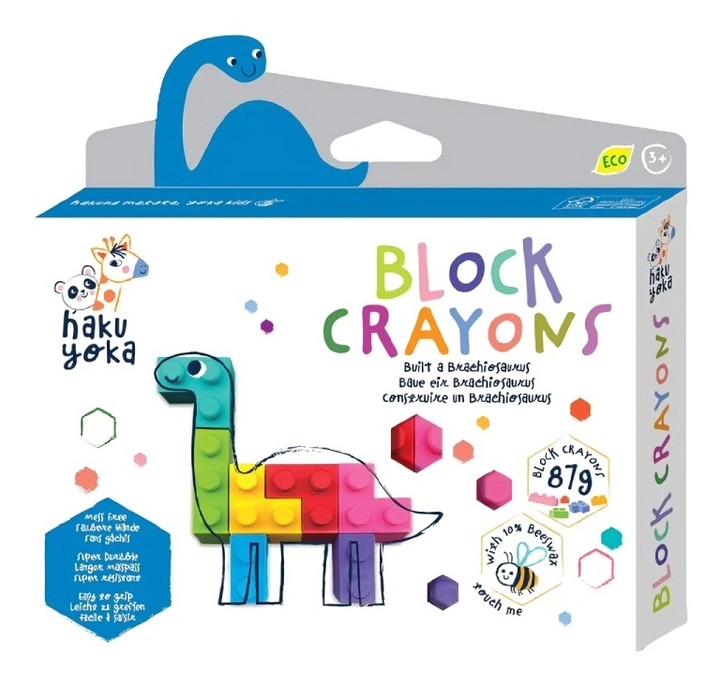 Caja De Crayones Ecológicos Brachiosaurus