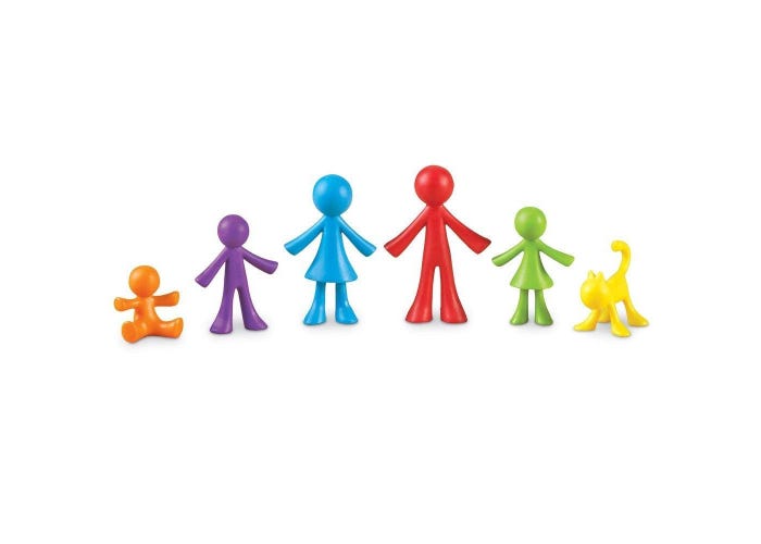 juego Set De Conteo Familia para niños niñas