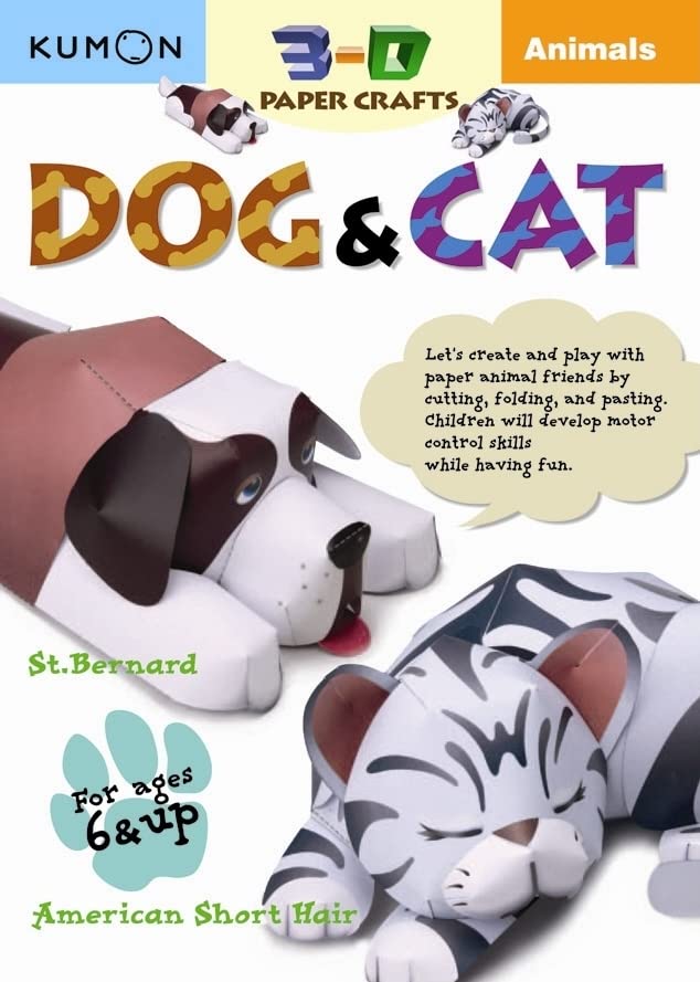 Libro Kumon Actividades En Papel Perros Y Gatos En Ingles