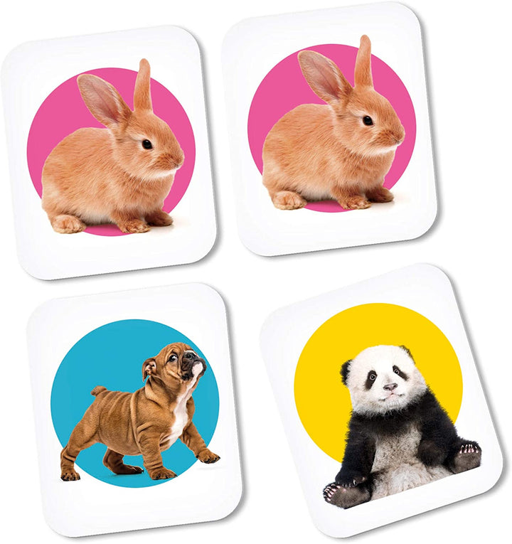 Juego De Memoria Animales De La Granja Y Salvajes Niños