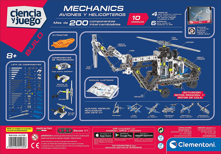 Juego Construcción Tipo Lego 10 Aviones STEM Para Niños