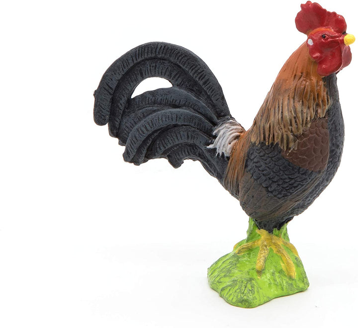 Figura Animales Gallo Galo Pintada a Mano