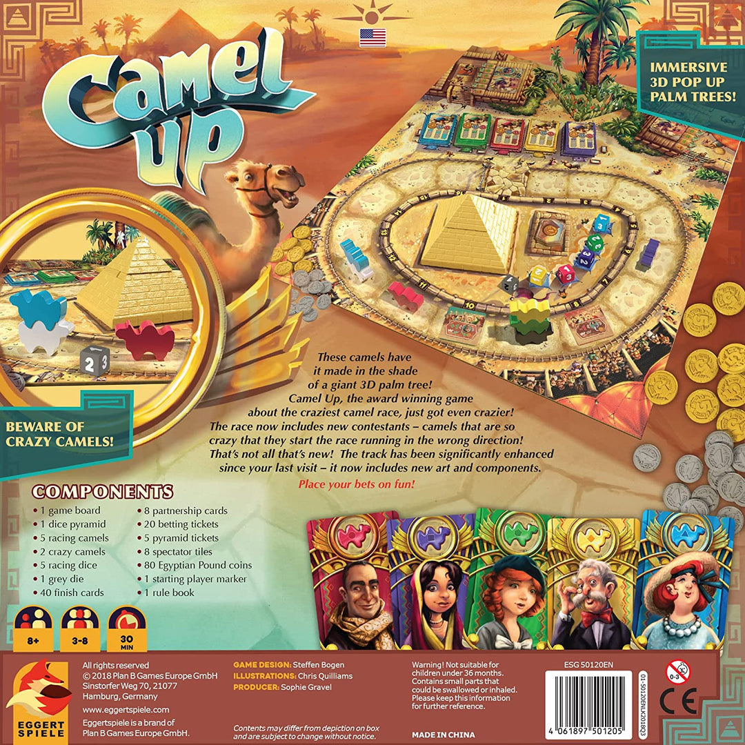 Juego de Mesa Camel Up 2.0 Adultos Ninos