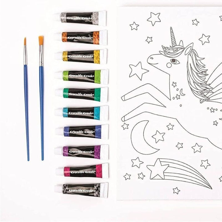 Set De Arte Lienzo Para Pintar Unicornios