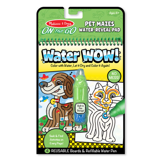 Libro para Pintar con Agua Animales Laberinto