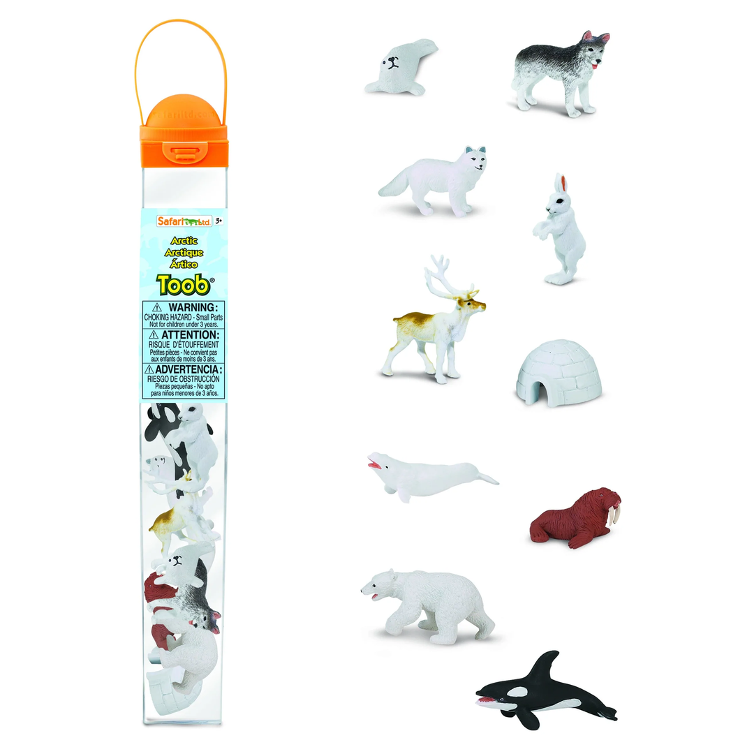 Tubos De Animales Del Artico Pintado a Mano