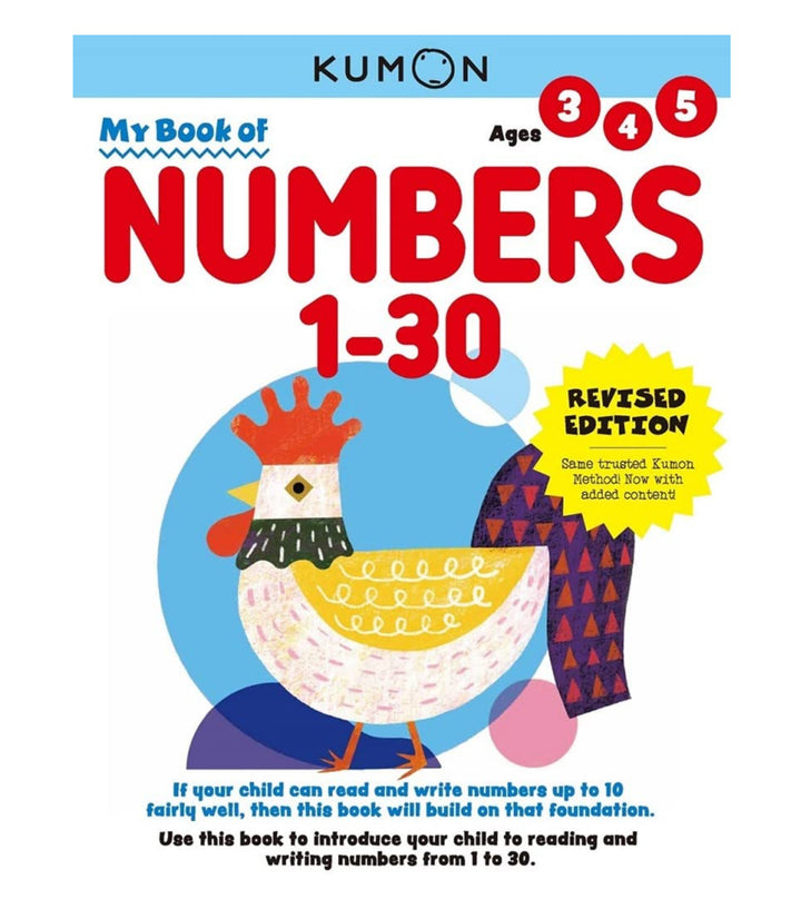 Libro Kumon Mi Libro  De Numeros 1 - 30 En Ingles Para Niños
