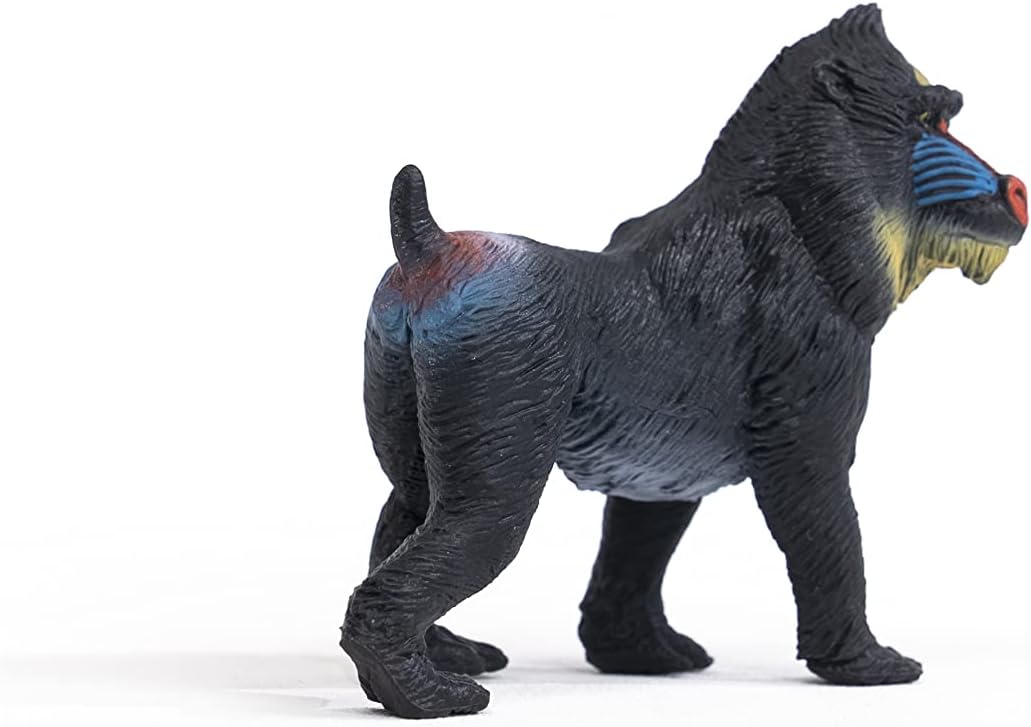 Figura Animales Mandril Pintado A Mano