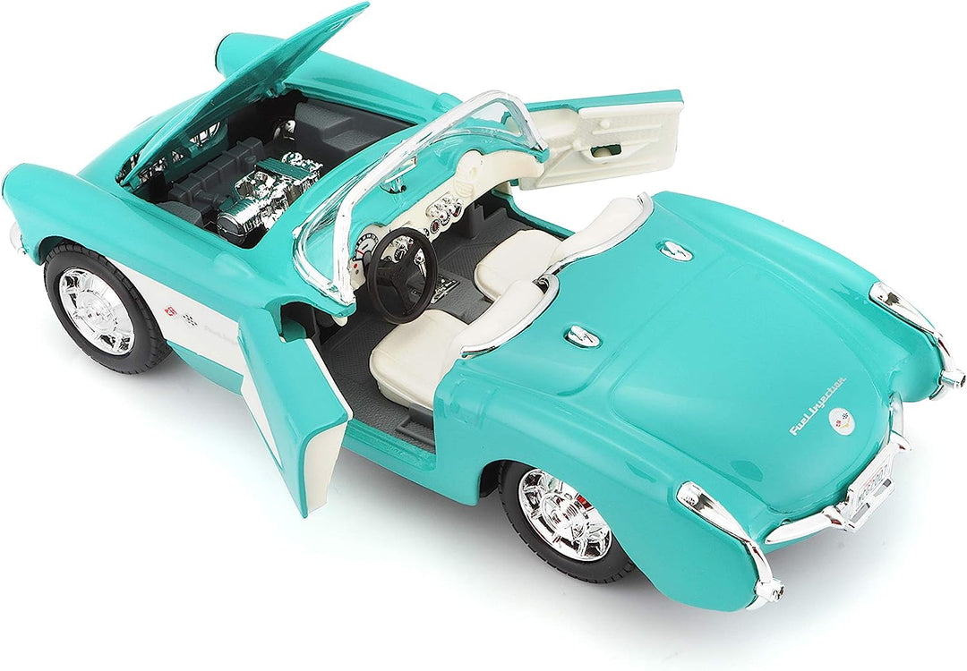 Carro Escala 1/24 Chevrolet Corvette 1957 Edición Especial