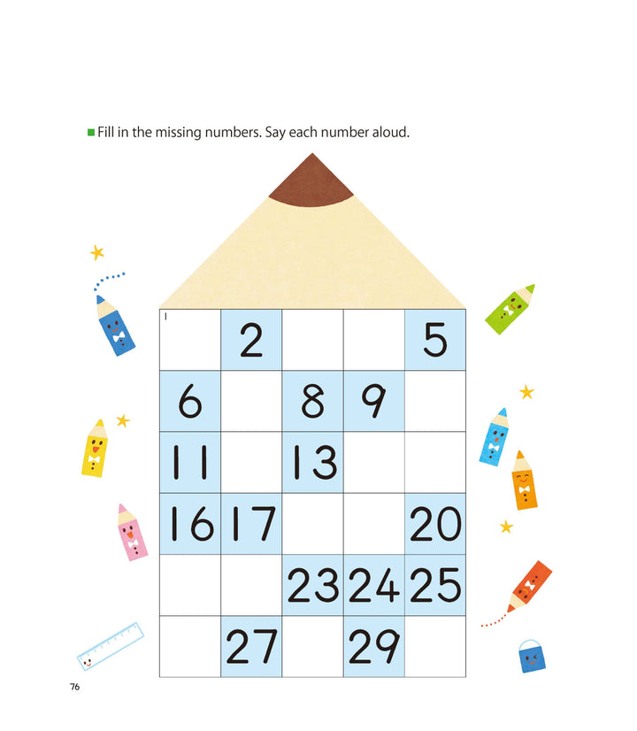 Libro Kumon Mi Libro  De Numeros 1 - 30 En Ingles Para Niños