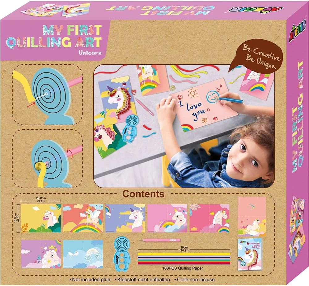 Set Arte Y Diseño Tarjetas De Unicornios