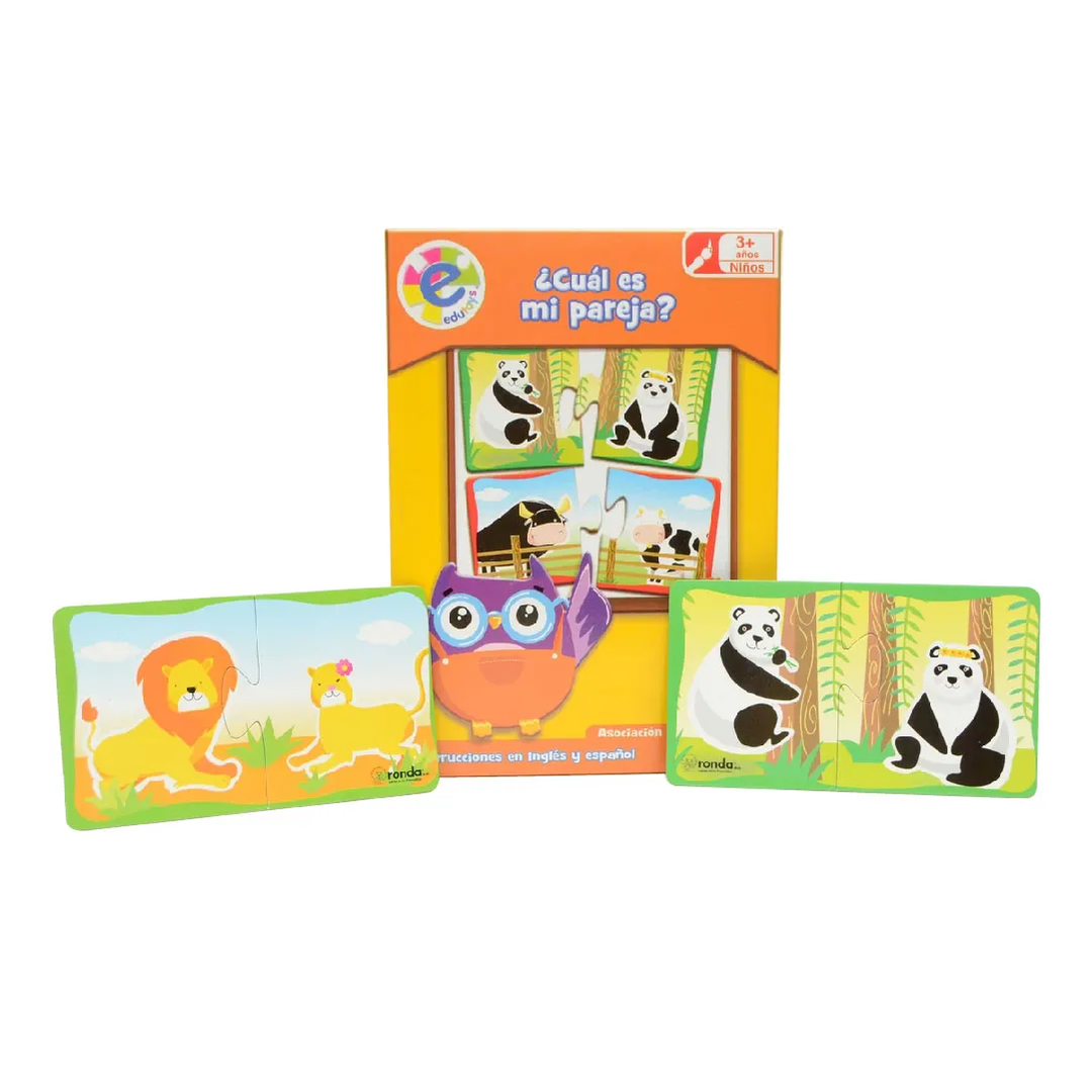 Juego Didactico Memoria Parejas Animales