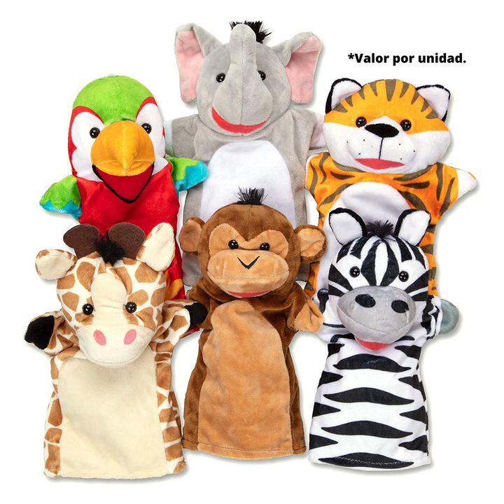 Titere Por Unidad Animales Marioneta Tigre