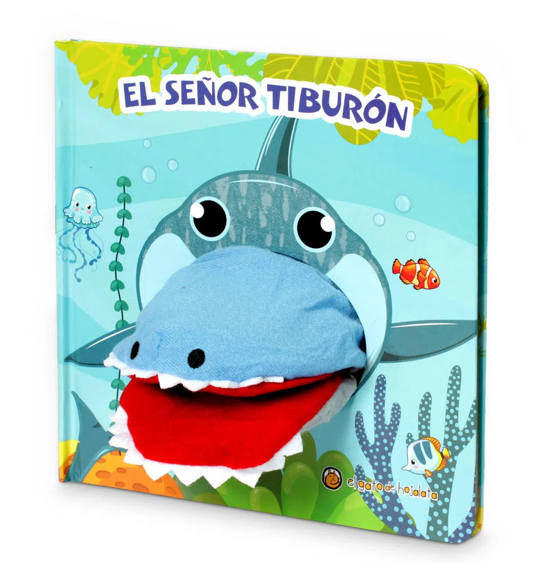 Libro Y Títere De Mano Animales Tiburón
