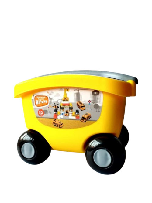 Juego Vagón Bloques Construcción 2 En 1 Niños