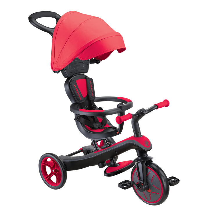Triciclo y Bicicleta de Balance 4 En 1 Rojo Niños