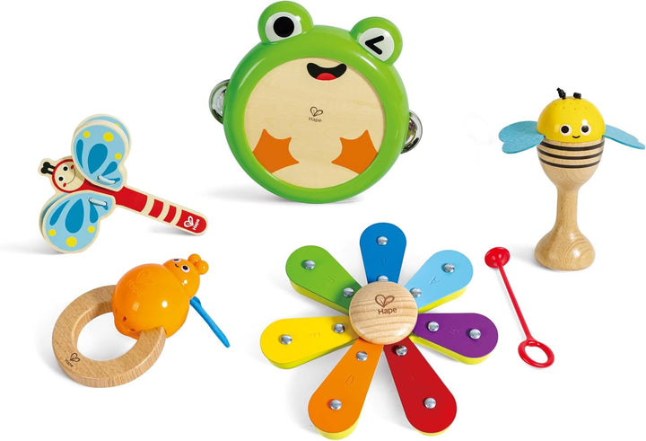 Juego Set Musical 5 En 1 En Madera Para Niños