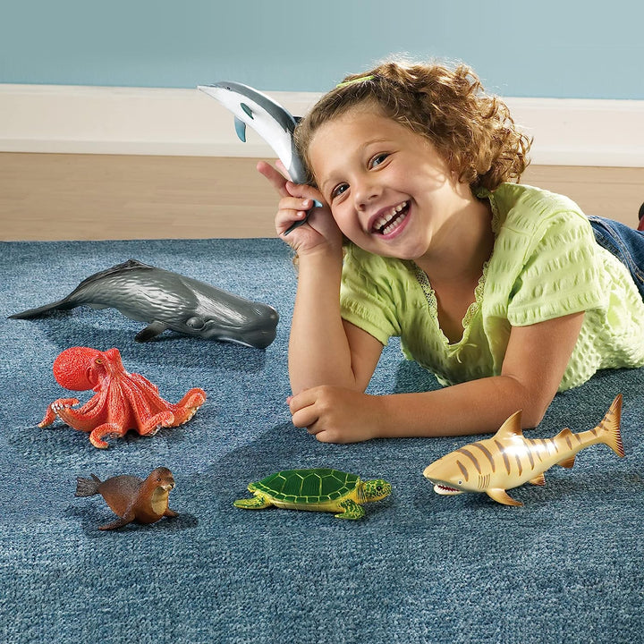 Figuras De Coleccion Animales Del Oceano Jumbo