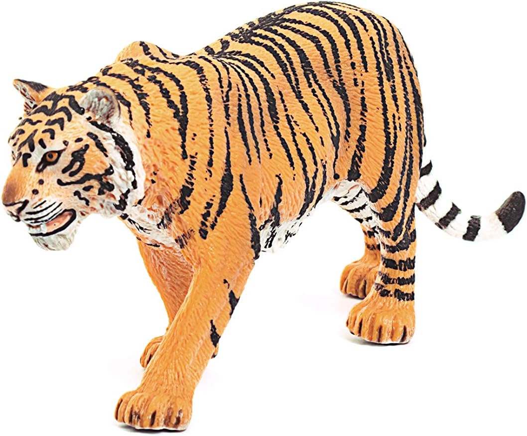 Figura Animales Tigre Pintado A Mano Para Niños
