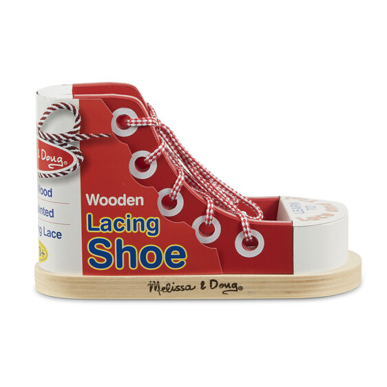 Zapato de Madera con Cordones