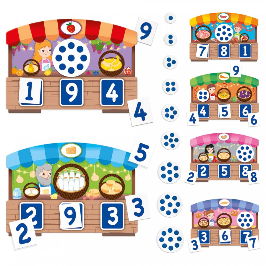 Juego Montessori Bingo Tactil De Numeros