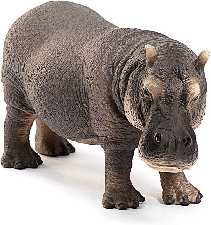 Figura Animales Hipopotamo Pintada A Mano