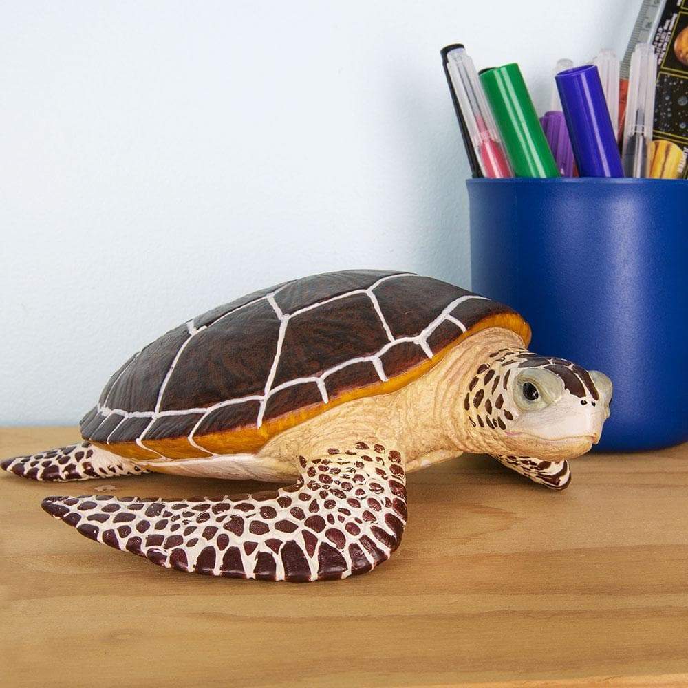 Figura Animales Tortuga Marina Pintado a Mano